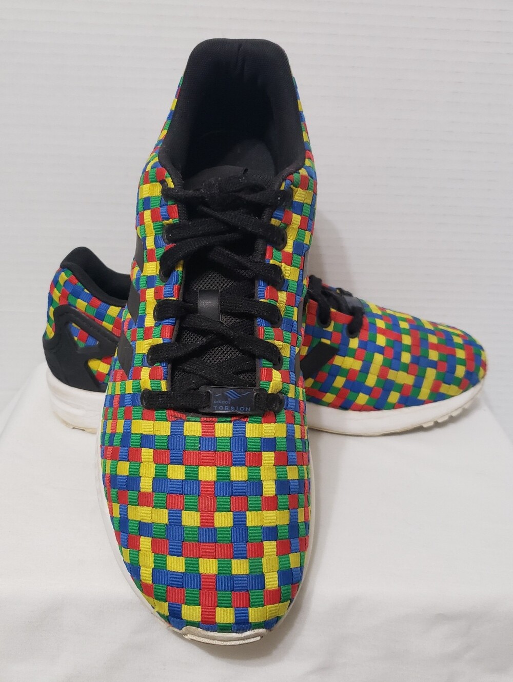 Adidas ZX Flux Sneakers Mulitcolored Men Size 10.5 Weaved